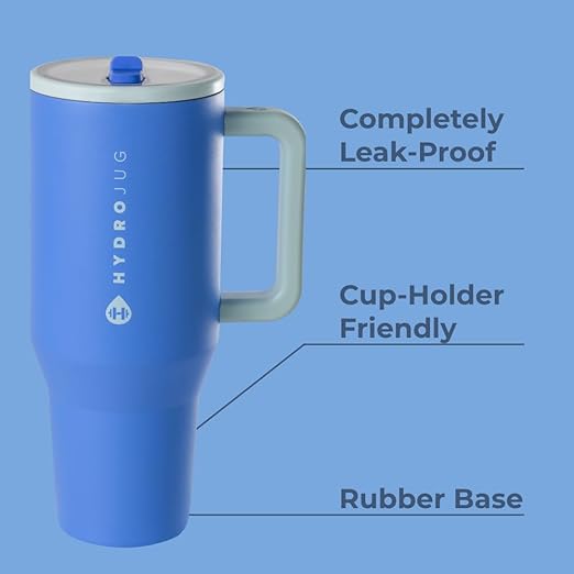 20oz, 32oz, 40oz Hydro Jug Traveler Tumbler | Laser Engraved Stainless Steel Tumbler | Personalized Tumbler with lid and Straw, Zengraved
