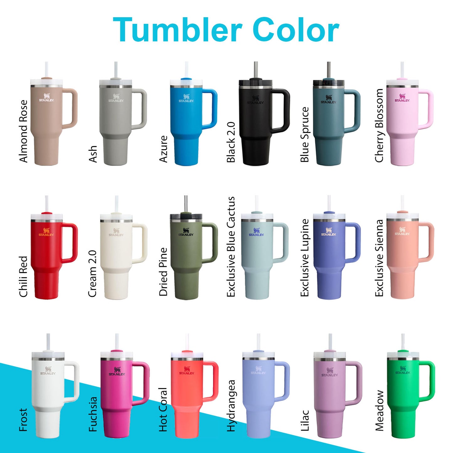 30oz Stanley Quencher Tumbler | Laser Engraved Stainless Steel Tumbler | Personalized Travel Cup with lid and Straw | Coffee Cup, Hydration.
