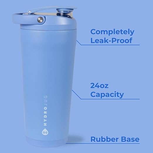 24oz Hydro Jug Shaker | Laser Engraved Stainless Steel Shaker | Personalized Leakproof Shaker, Premium Shaker for Fitness, Sports, Zengraved