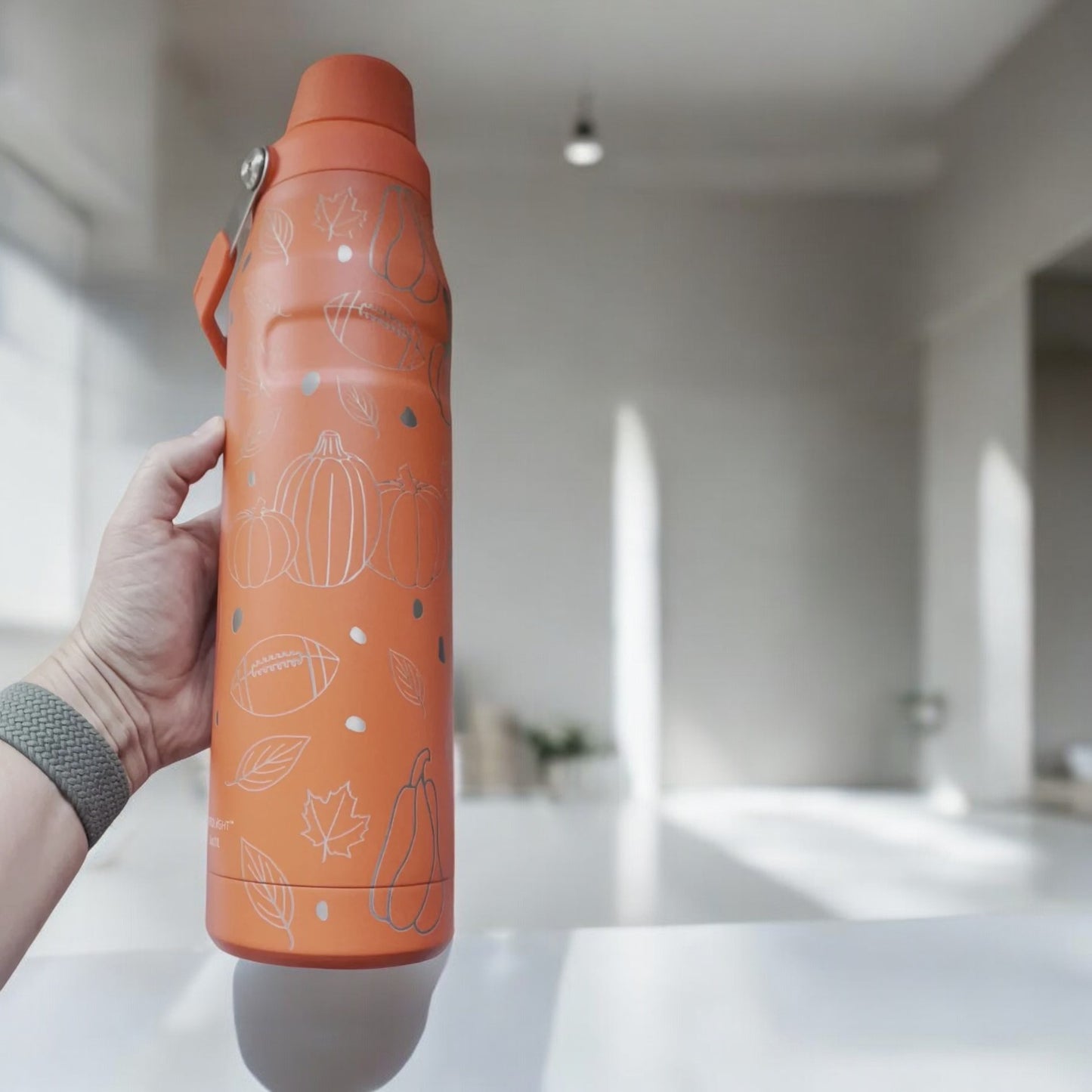 36oz Stanley Ice Flow Fast Flow Bottle | Personalized Stainless Steel Bottle with Integrated cap holder and Lid | Lightweight & Leakproof.