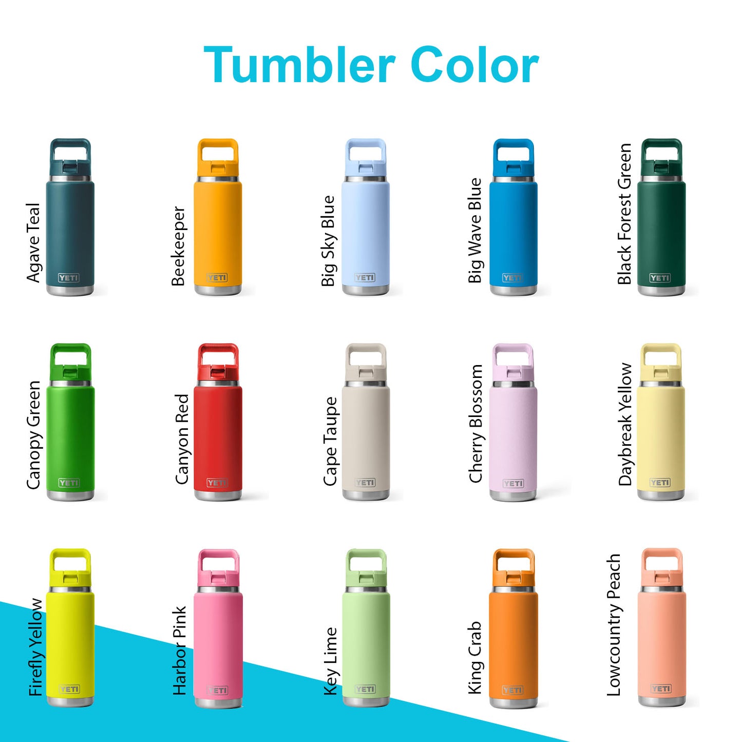 12oz YETI Rambler 2.0 Water Bottles | Personalized Stainless Steel with Color-Matching Straw Cap | Laser Engraved Bottle, Birthday Gift
