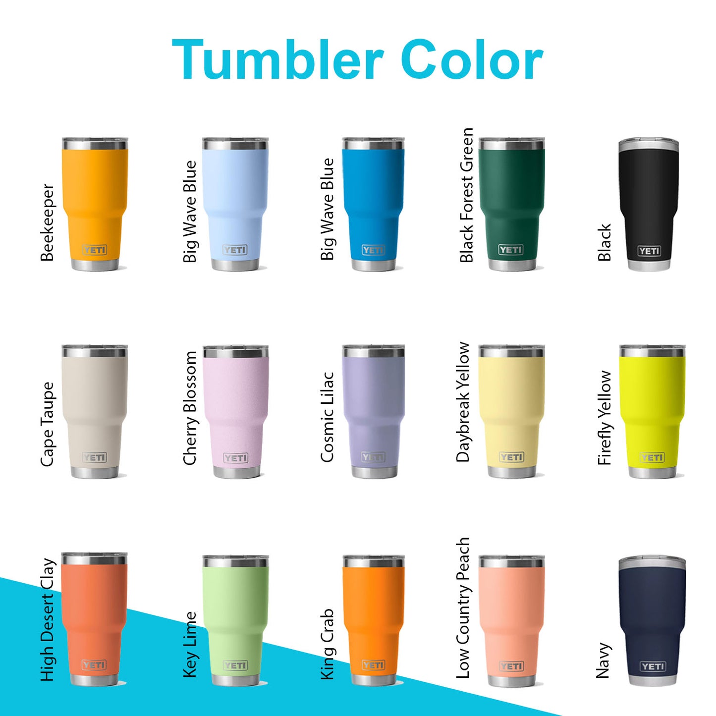 30oz YETI Rambler Tumbler | Personalized Vacuum Insulated with MagSlider Lid | Laser Engraved Stainless Steel Tumbler, Thanksgiving Gift