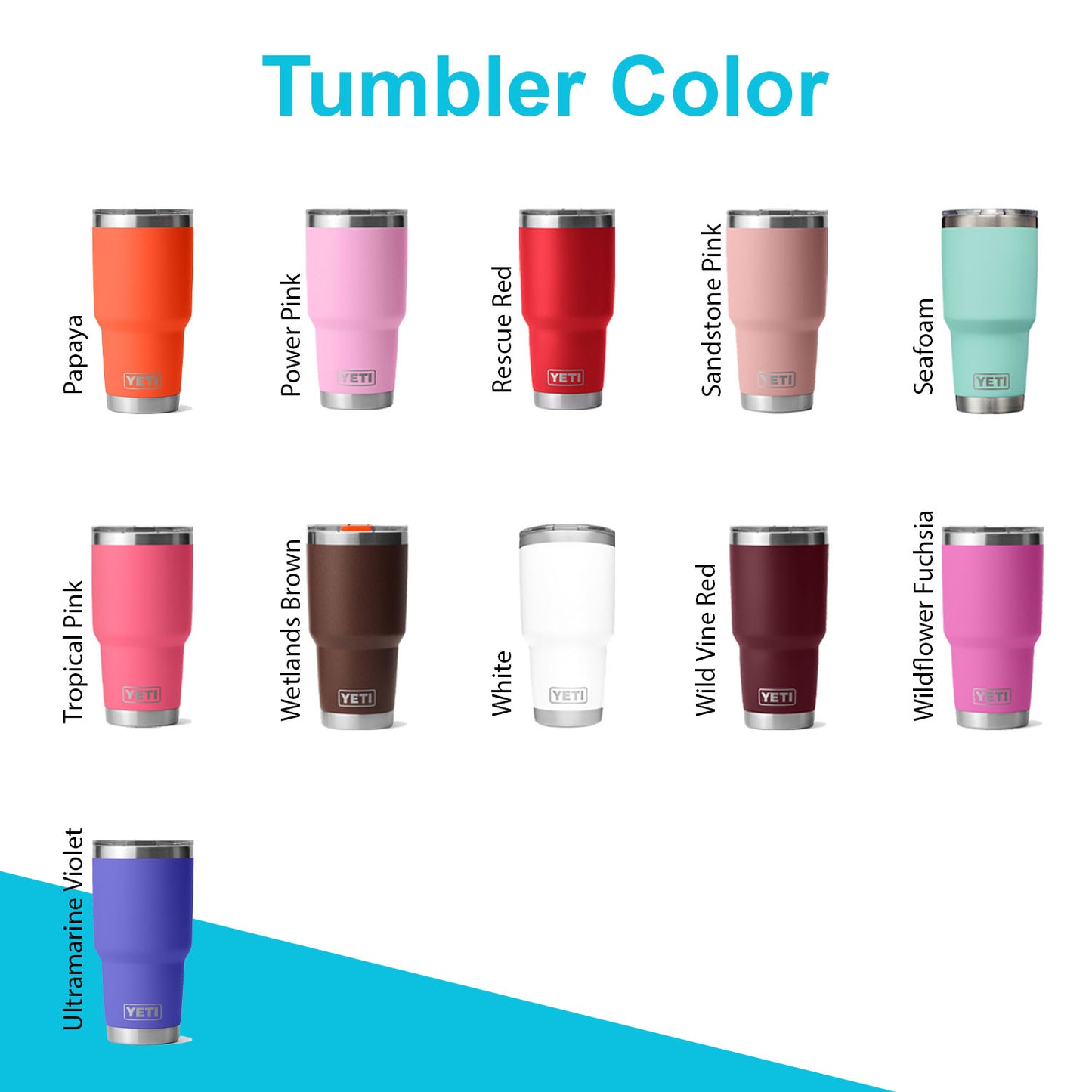 30oz YETI Rambler Tumbler | Personalized Vacuum Insulated with MagSlider Lid | Laser Engraved Stainless Steel Tumbler, Thanksgiving Gift