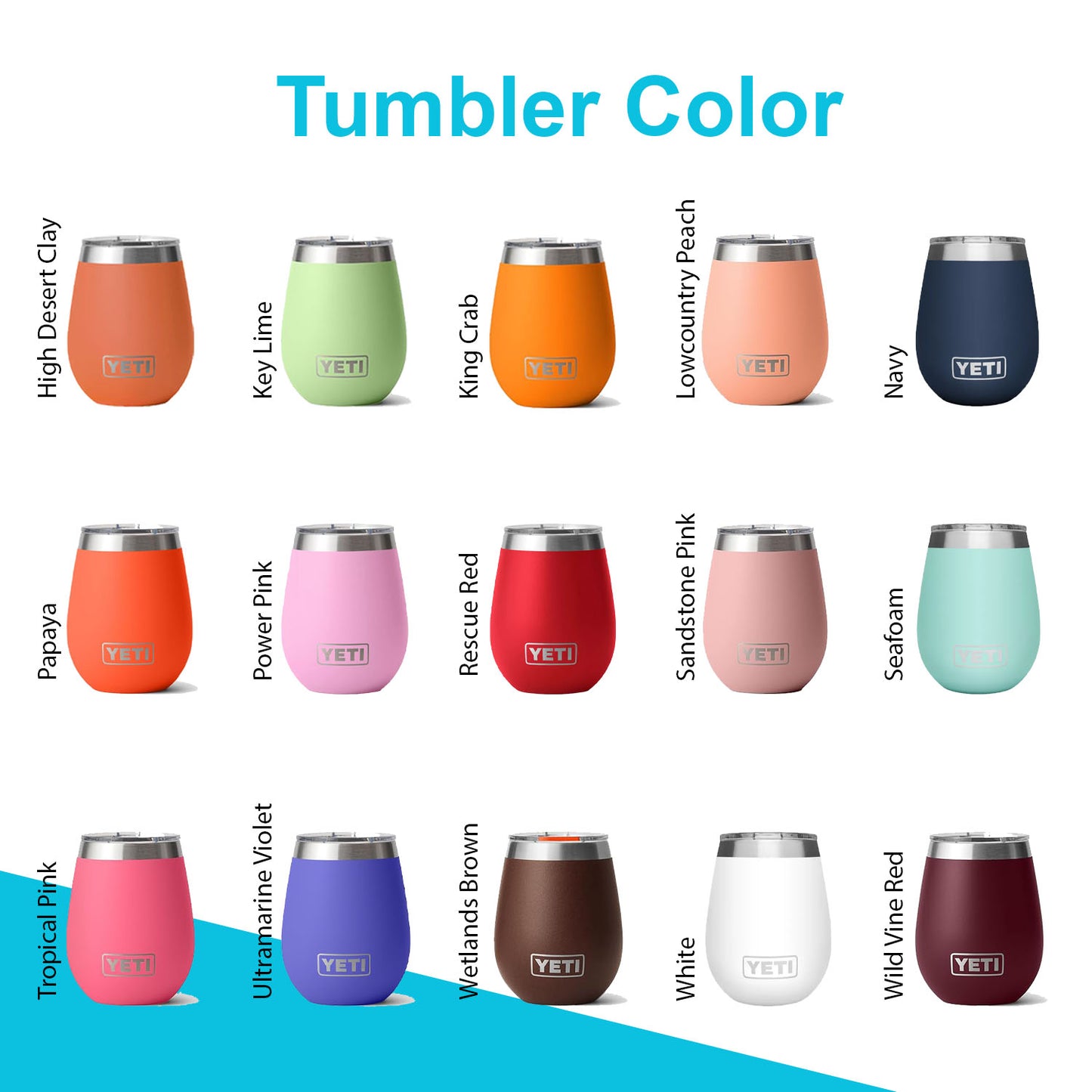 10oz YETI Rambler Wine Tumbler | Personalized Stainless Steel with MagSlider Lid | Laser Engraved Vacuum Insulated Tumbler, Casual Style.