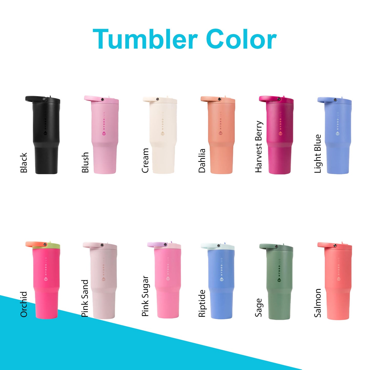 20oz, 32oz, 40oz Hydro Jug SportTumbler | Laser Engraved Stainless Steel Tumbler | Personalized Leakproof Tumbler with Rubber Base,Zengraved