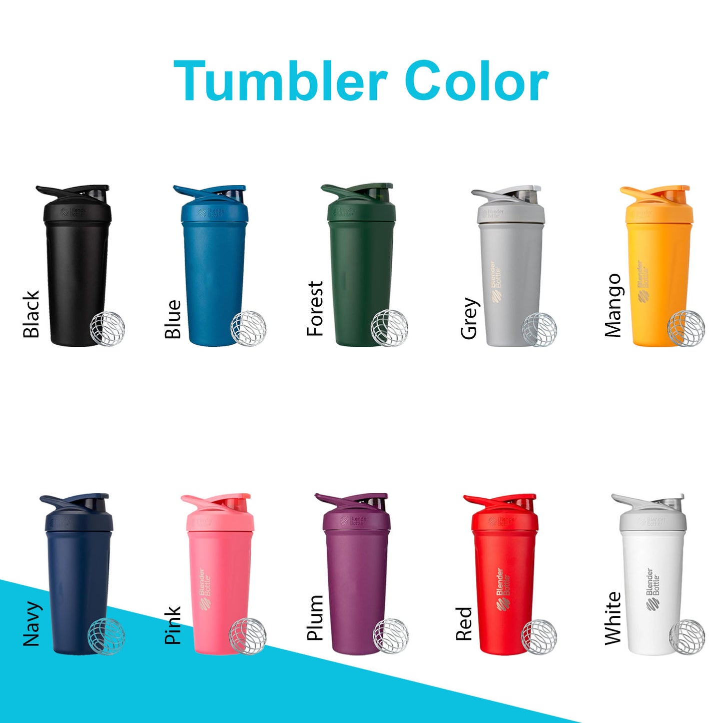 24oz Thermal Blender Bottle | Personalized Vacuum Insulated Strada Flip Blender | Laser Engraved Stainless Steel Double Walled Shaker.