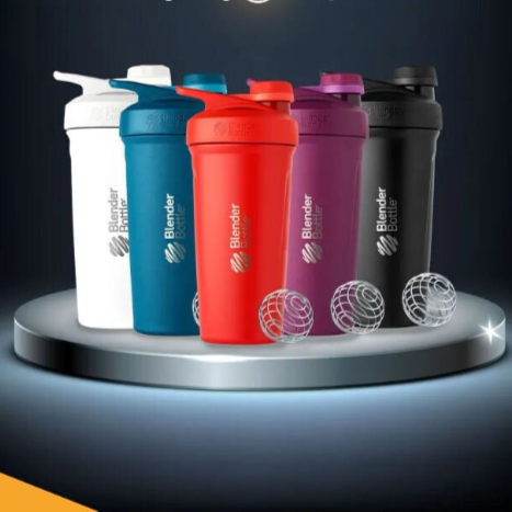 24oz Thermal Blender Twist Shaker Cup | Personalized Slim Easy to Hold Shaker | Laser Engraved Protein Shakes with Lockable Lid, Keep Cold.