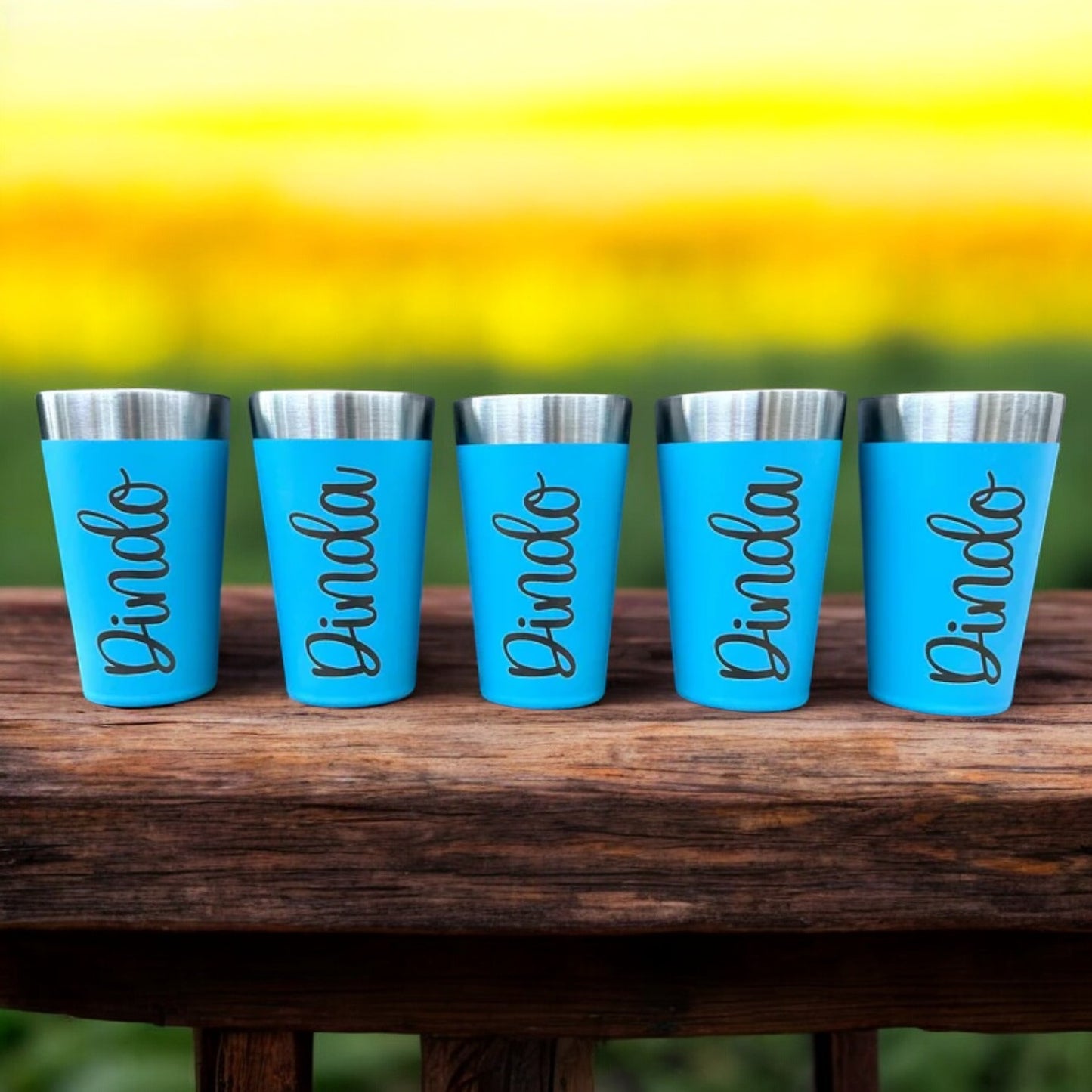 16oz Stanley Adventure Stacking Beer Pint Glass | Personalized Stackable Drinking Cup | Laser Engraved Insulated Stainless Steel Cup.