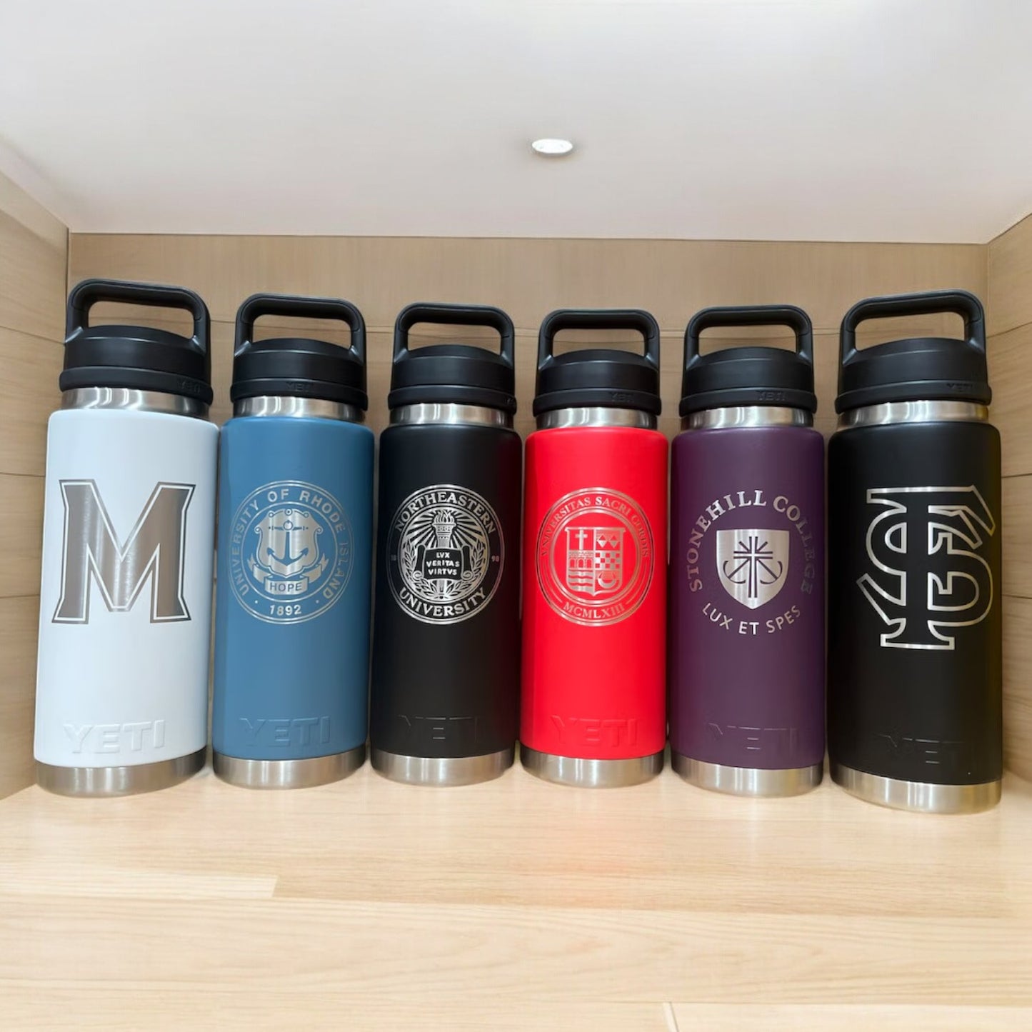 26oz YETI Rambler Water Bottles | Personalized Vacuum Insulated Bottle | Laser Engraved Stainless Steel Bottle with Chug Cap|Father Day Gift