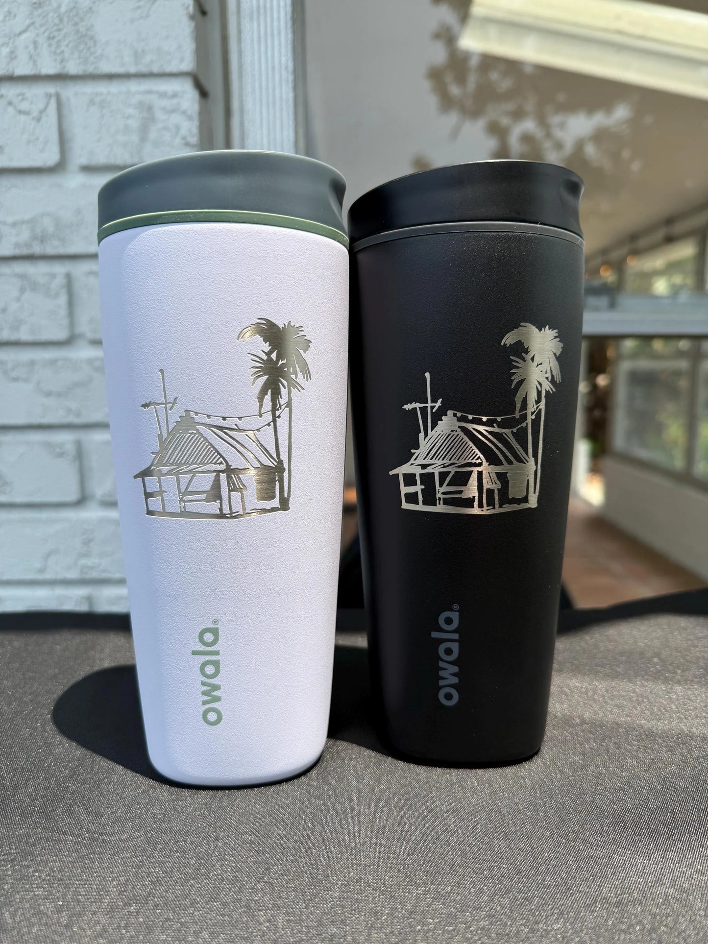 12oz, 20oz Owala Smooth Sip Tumbler | Personalized Stainless Steel Cup with Lid | Laser Engraved Insulated Tumbler For Coffee, Zengraved