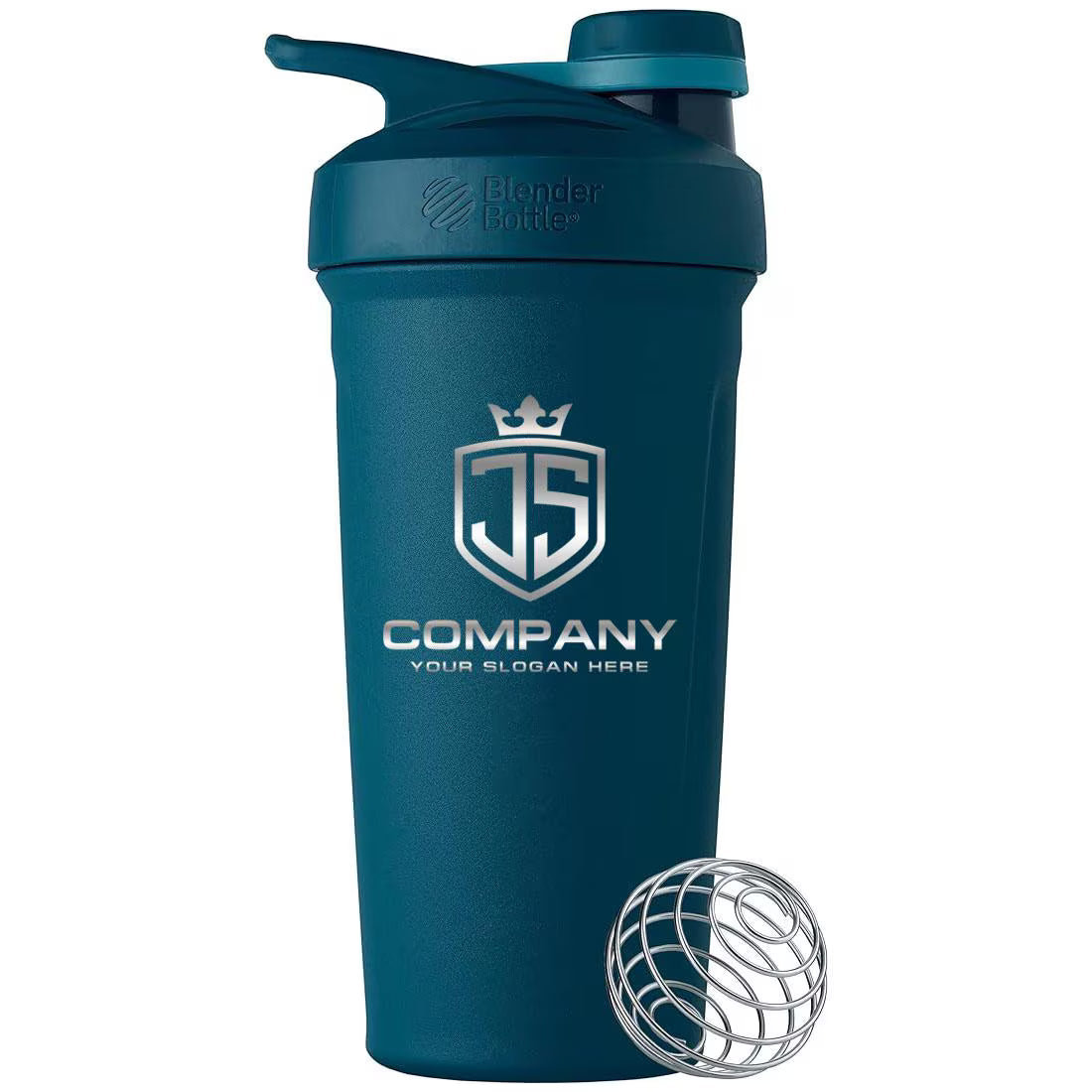 24oz Thermal Blender Twist Shaker Cup | Personalized Slim Easy to Hold Shaker | Laser Engraved Protein Shakes with Lockable Lid, Keep Cold.