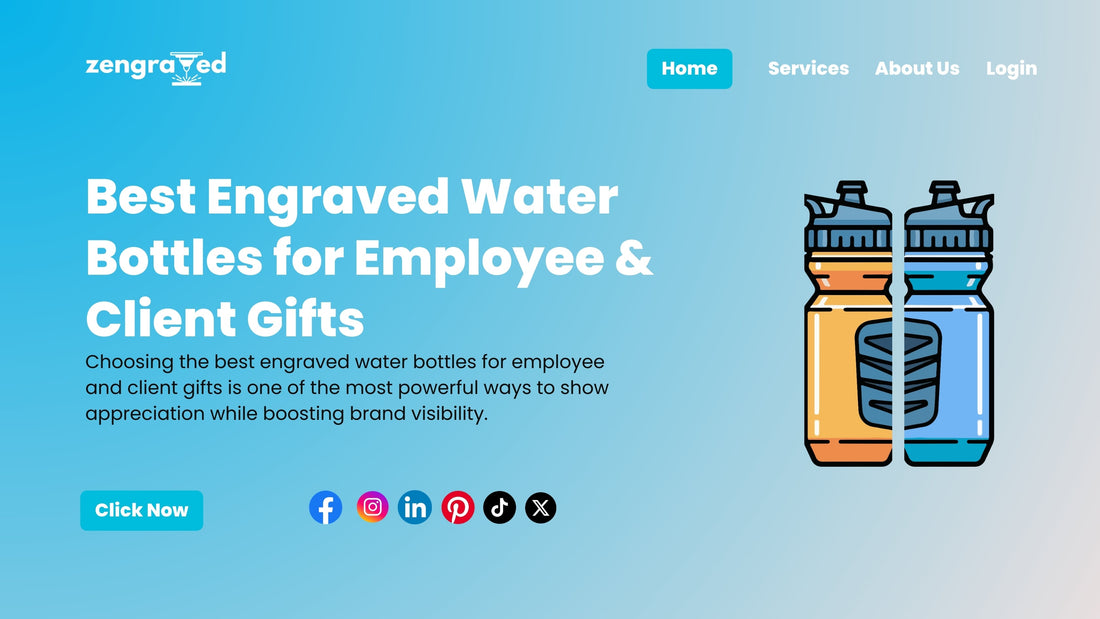 Best Engraved Water Bottles for Employee & Client Gifts