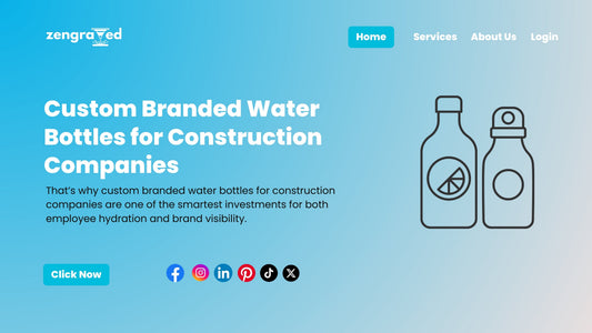 Custom Branded Water Bottles for Construction Companies
