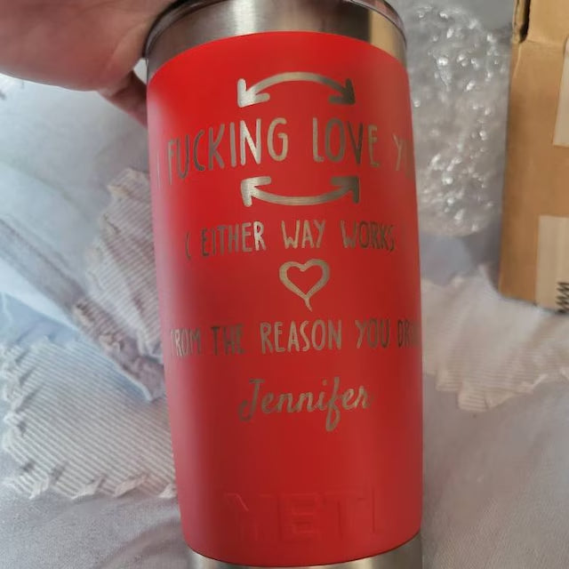10oz, 20oz YETI Rambler Tumbler | Personalized Stainless Steel with Vacuum Insulated Tumbler | Laser Engraved Custom Cup for Coffee & Juice 9 zengravedstore