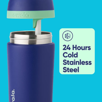 14oz Kids Flips | Personalized Stainless Steel Water Bottle with Straw | Laser Engraved Insulated Water Bottles | Locking Lid Water Bottle.