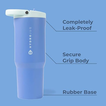 20oz, 32oz, 40oz Hydro Jug SportTumbler | Laser Engraved Stainless Steel Tumbler | Personalized Leakproof Tumbler with Rubber Base,Zengraved