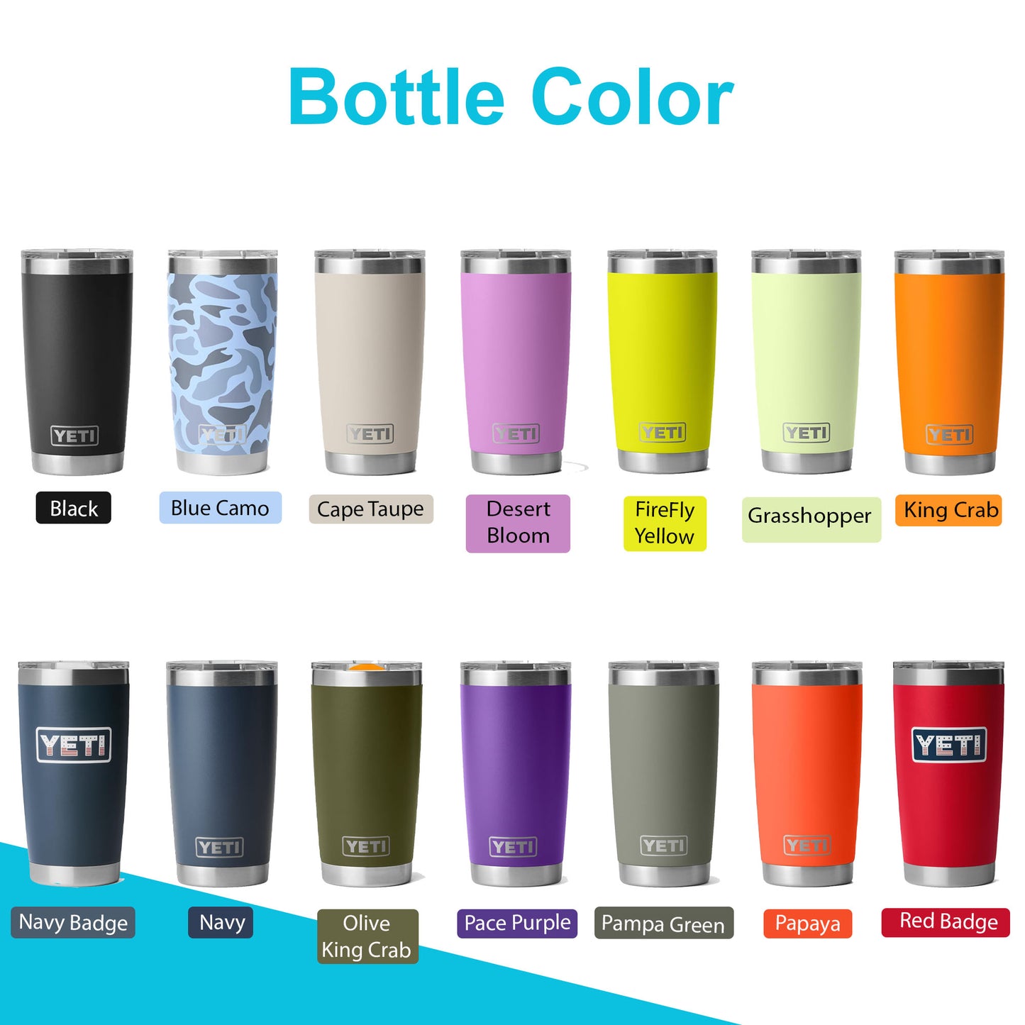 10oz, 20oz YETI Rambler Tumbler | Personalized Stainless Steel with Vacuum Insulated Tumbler | Laser Engraved Custom Cup for Coffee & Juice.