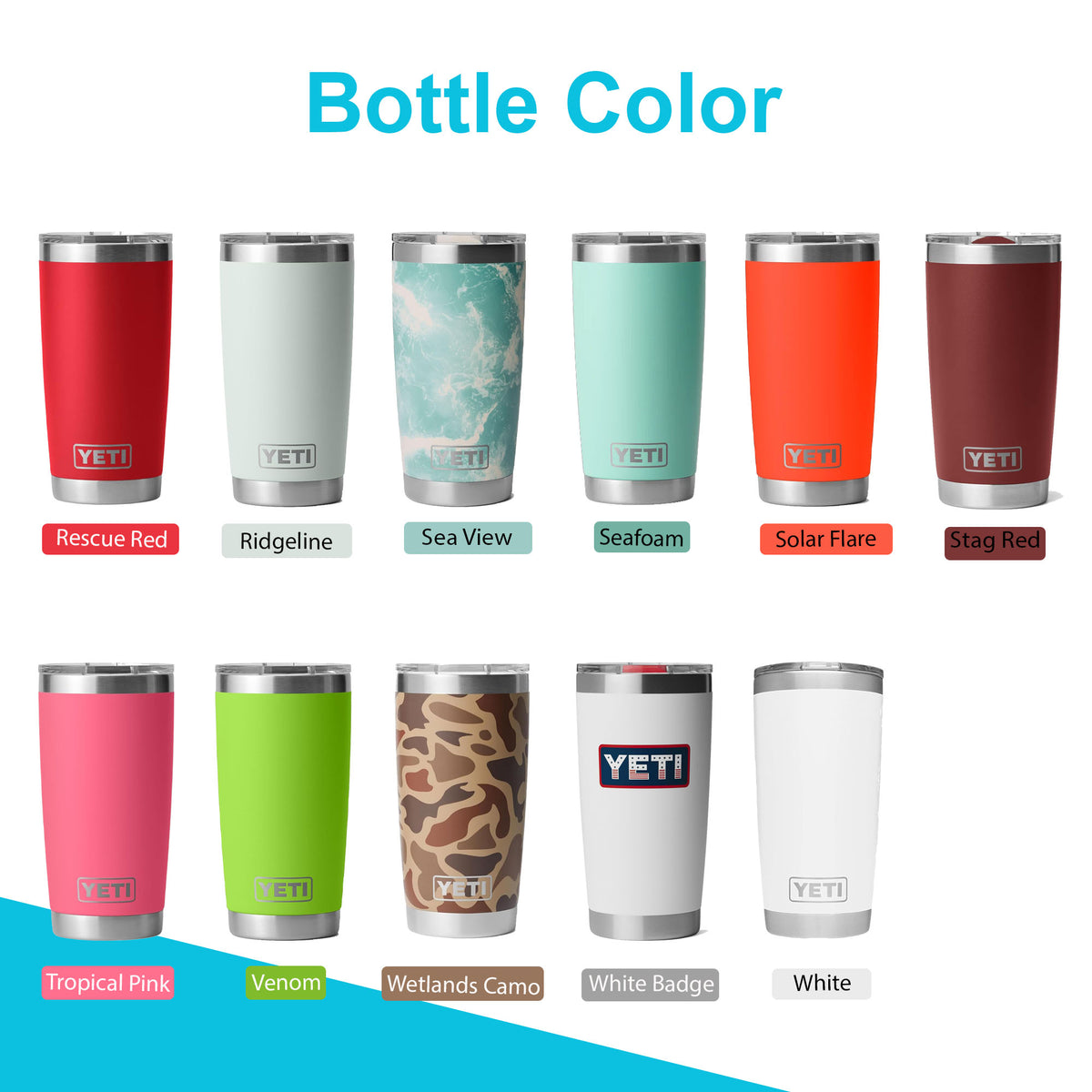 10oz, 20oz YETI Rambler Tumbler | Personalized Stainless Steel with Vacuum Insulated Tumbler | Laser Engraved Custom Cup for Coffee & Juice.