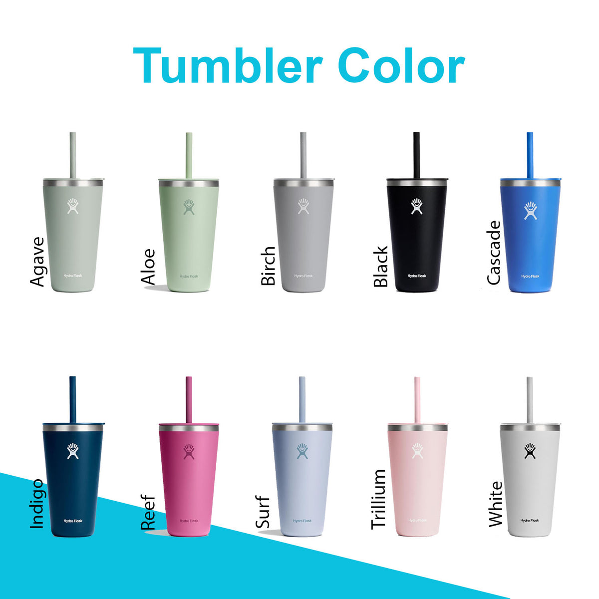 20oz, 28oz Hydro Flask All Round Tumbler | Personalized Stainless Steel Tumbler with Straw and Lid | Laser Engraved Hydro Flask Tumbler for gym, collage, school 1 zengravedstore