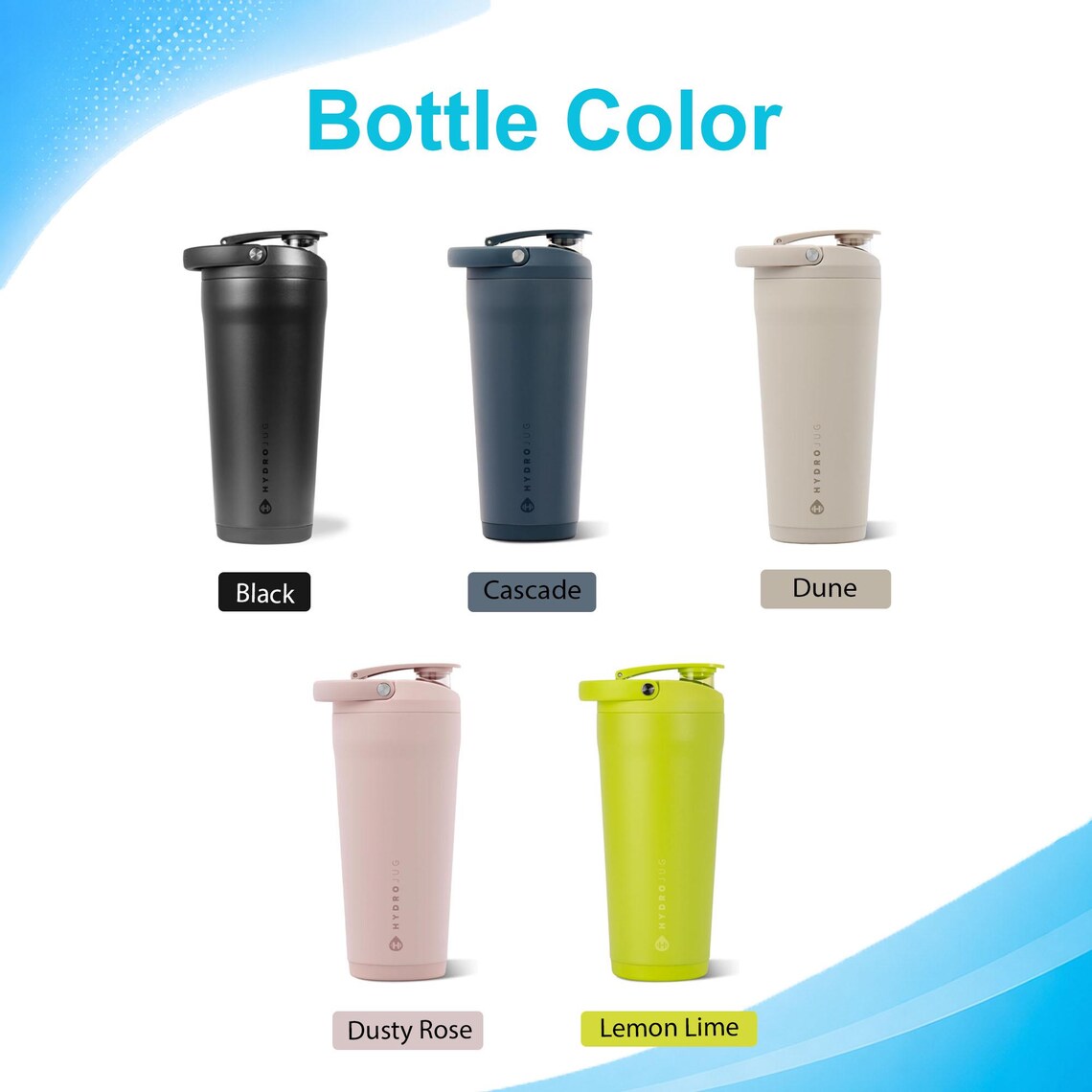 24oz Hydro Jug Shaker | Laser Engraved Stainless Steel Shaker | Personalized Leakproof Shaker, Premium Shaker for Fitness, Sports 1 zengravedstore