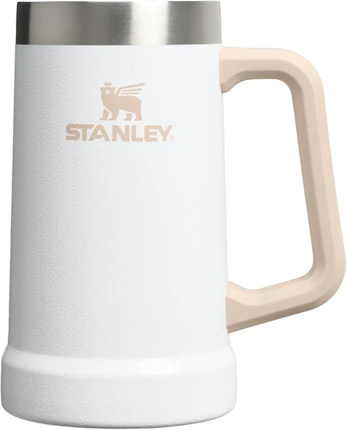 24oz Stanley Big Grip Beer Stein Mug | Personalized Heavy Duty Tumbler with Handle | Laser Engraved Insulated Stainless Steel Party Mug 2 zengravedstore