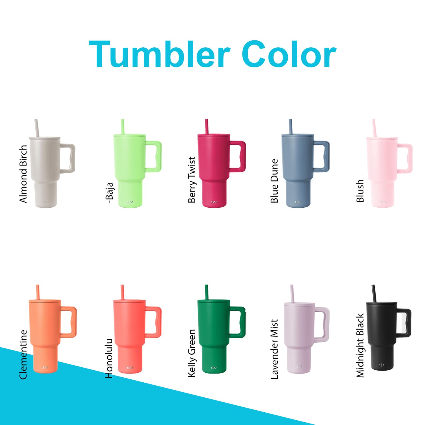 Personalized Simple Modern 30oz Tumbler: Laser Engraved Stainless Steel Travel Mug