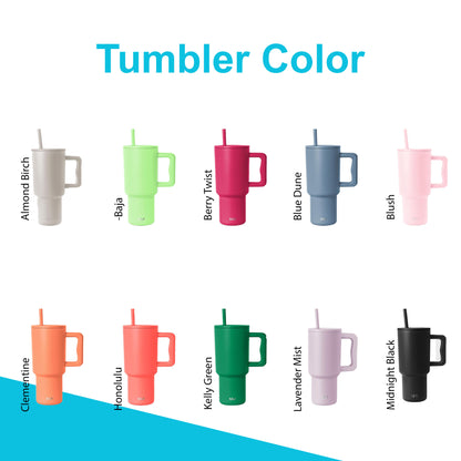 Personalized Simple Modern 30oz Tumbler: Laser Engraved Stainless Steel Travel Mug