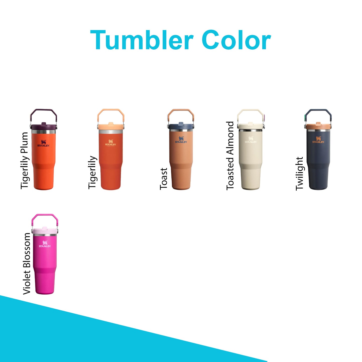 30oz Stanley Ice Flow Flip Straw Bottle | Personalized Stainless Steel Tumbler | Laser Engraved Travel Cup | Gift for Friend, best for Gym