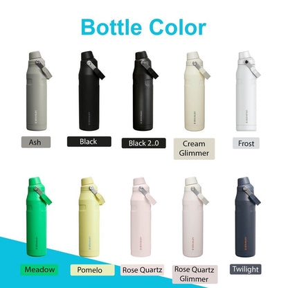 36oz Stanley Ice Flow Fast Flow Bottle | Personalized Stainless Steel Bottle with Integrated cap holder and Lid | Lightweight & Leakproof. 1 zengravedstore