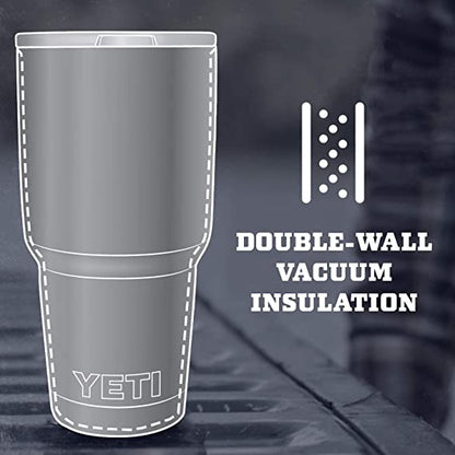 30oz YETI Rambler Tumbler | Personalized Vacuum Insulated with MagSlider Lid | Laser Engraved Stainless Steel Tumbler, Thanksgiving Gift