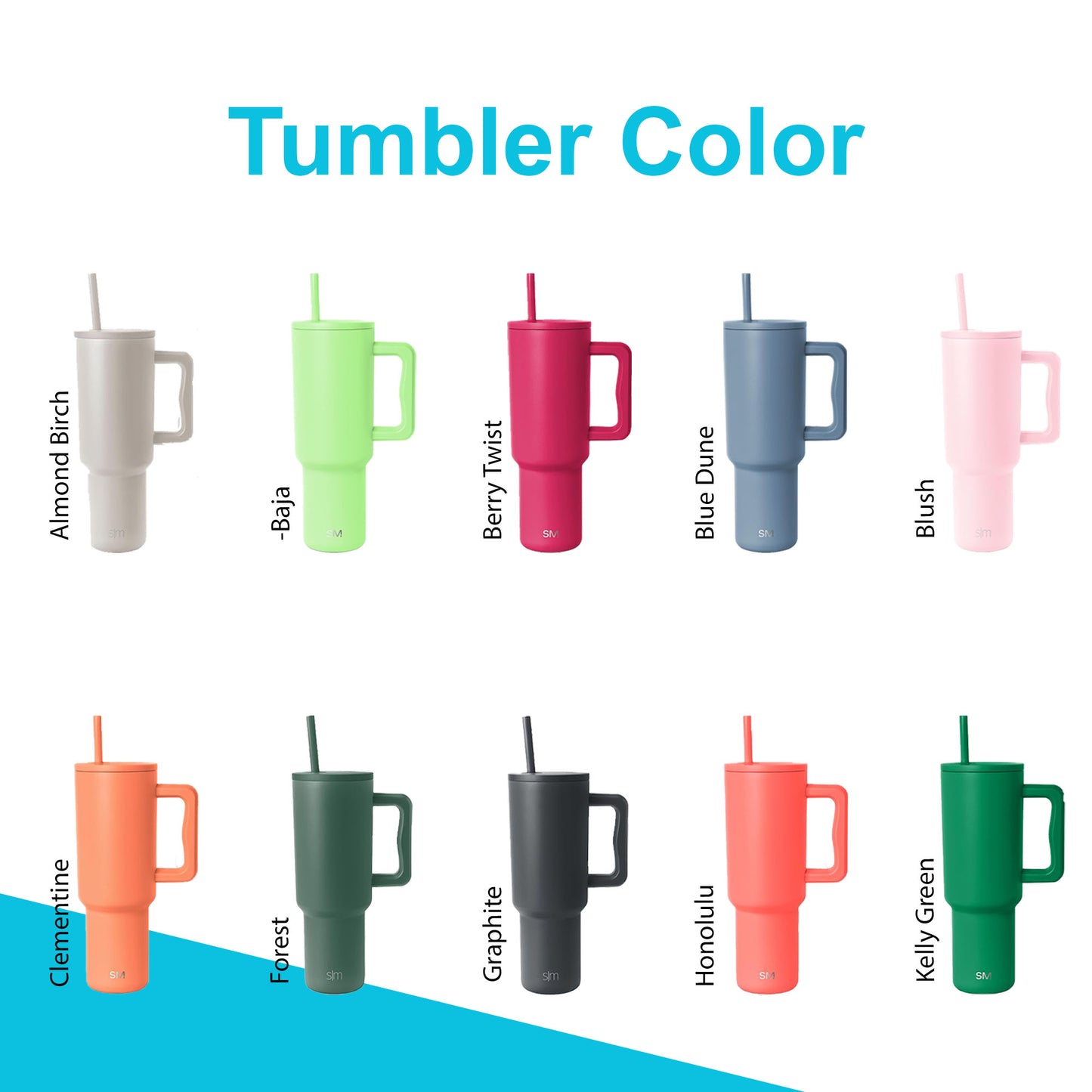Personalized 40oz Simple Modern Tumbler: Laser Engraved Stainless Steel Travel Mug