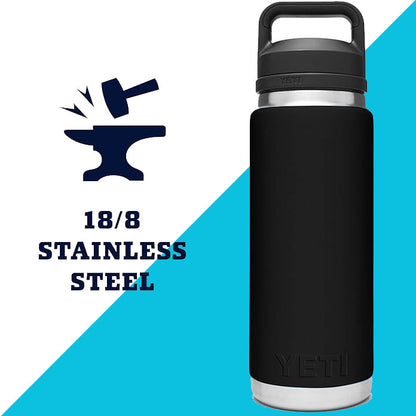 46oz YETI Rambler Water Bottles | Personalized Vacuum Insulated Bottle | Laser Engraved Stainless Steel Bottle with Chug Cap| Valentine Day.  10  zengravedstore
