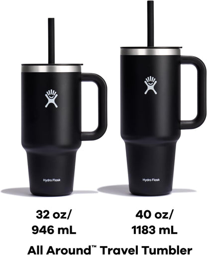 40oz Hydro Flask Travel Tumbler | Personalized Stainless Steel Tumbler with Flexible Straw and Lid | Laser Engraved Hydro Flask Tumbler (Copy) (Copy)