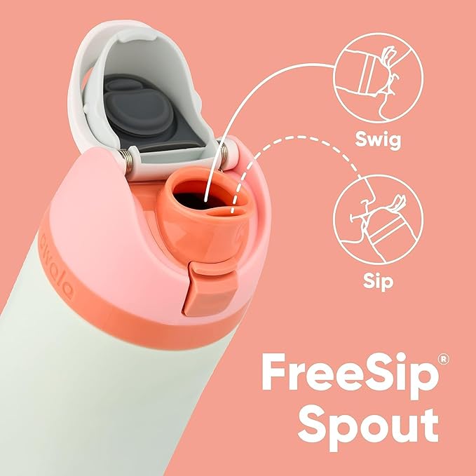 16oz Owala Insulated Water Bottles | Personalized Stainless Steel Water Bottle | Laser Engraved Custom Water Bottle with Straw for Sports