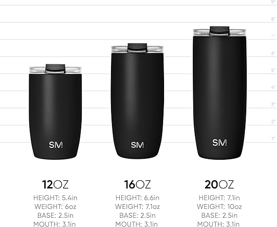 Personalized 12oz Simple Modern Coffee Tumbler: Laser Engraved Stainless Steel Travel Mug (Copy)