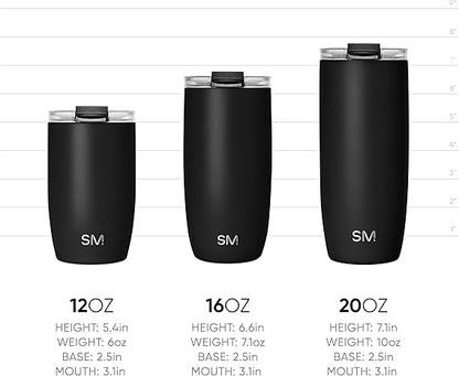 Personalized 12oz Simple Modern Coffee Tumbler: Laser Engraved Stainless Steel Travel Mug (Copy)