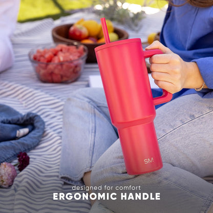 Personalized 40oz Simple Modern Tumbler: Laser Engraved Stainless Steel Travel Mug
