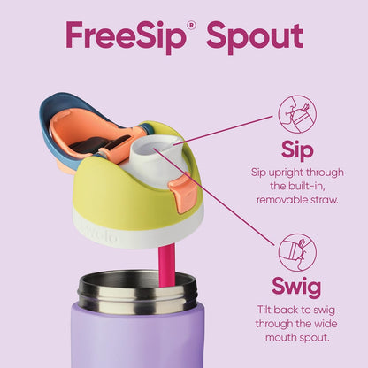 24oz Owala FreeSip Insulated Water Bottles | Laser Engraved Stainless Steel Water Bottle with Straw | Best For Travel, Sports and Gym