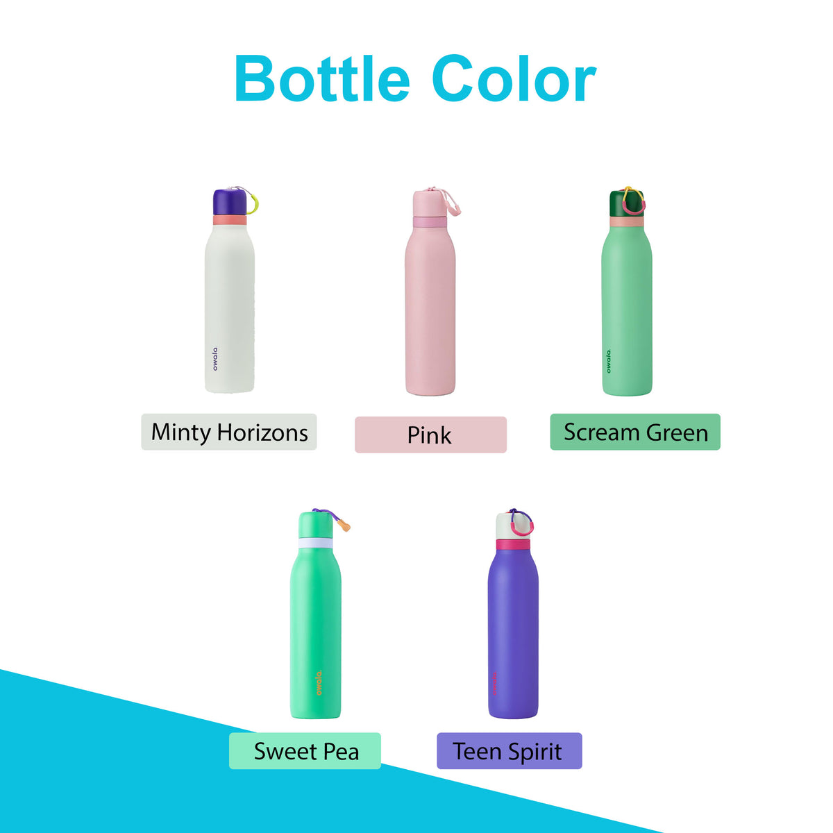 18oz, 24oz Owala FreeSip Twist Water Bottles | Laser Engraved Stainless Steel Water Bottle with Straw | Best For Travel, Sports and Gym.