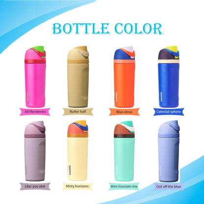16oz Owala Insulated Water Bottles | Personalized Stainless Steel Water Bottle | Laser Engraved Custom Water Bottle with Straw for Sports