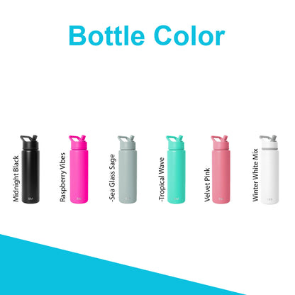 Personalized 18oz Simple Modern Water Bottle, Laser Engraved Stainless Steel Bottle, High Quality Branded Bottle, 100% Original Bottle