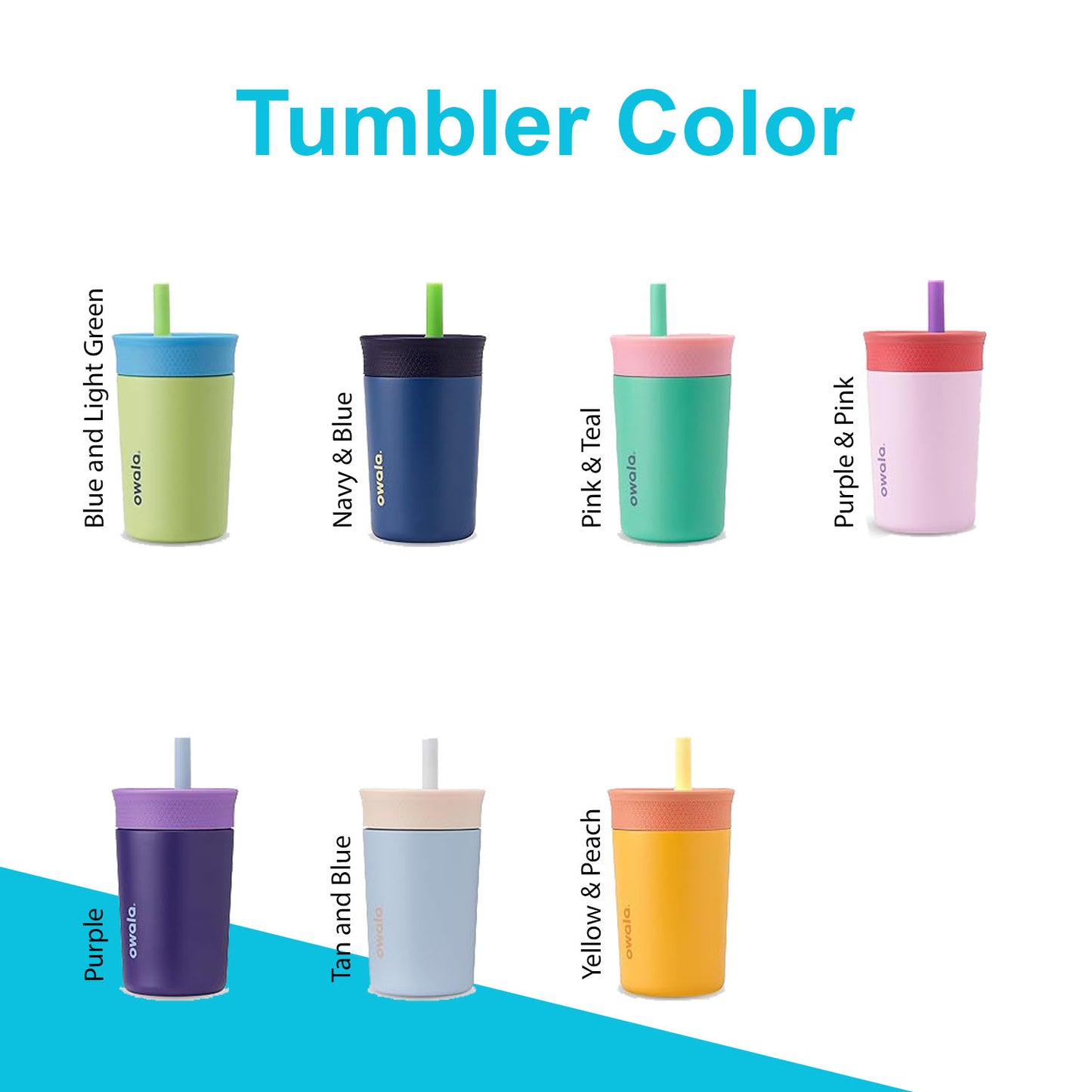 Personalized Owala 12oz Kids Tumbler, Laser Engraved Tumbler for child, Best Gift for child, School Bottle, Custom Owala Name tumbler