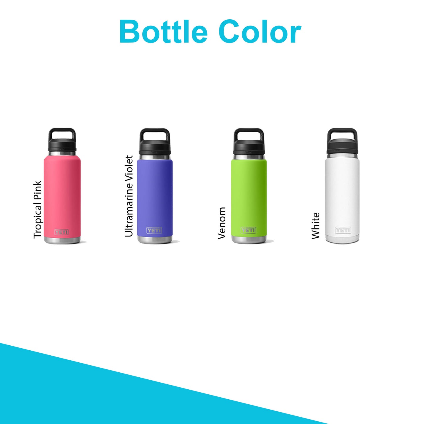 26oz YETI Rambler Water Bottles | Personalized Vacuum Insulated Bottle | Laser Engraved Stainless Steel Bottle with Chug Cap|Father Day Gift