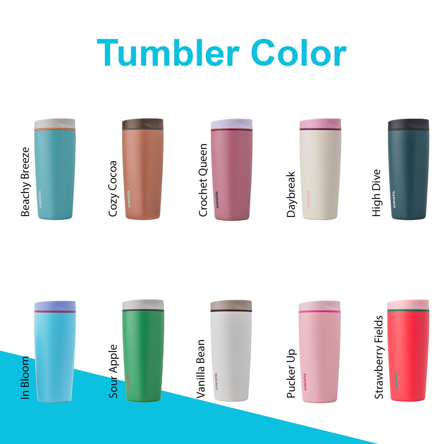 12oz, 20oz Owala Smooth Sip Tumbler | Personalized Stainless Steel Cup with Lid | Laser Engraved Insulated Tumbler For Coffee, Zengraved