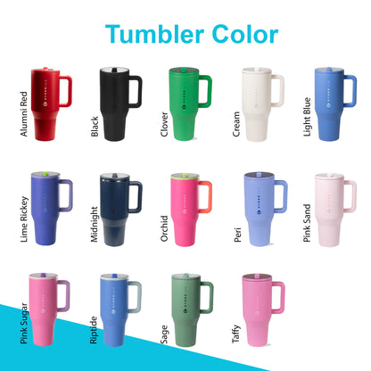 20oz, 32oz, 40oz Hydro Jug Traveler Tumbler | Laser Engraved Stainless Steel Tumbler | Personalized Tumbler with lid and Straw, Zengraved