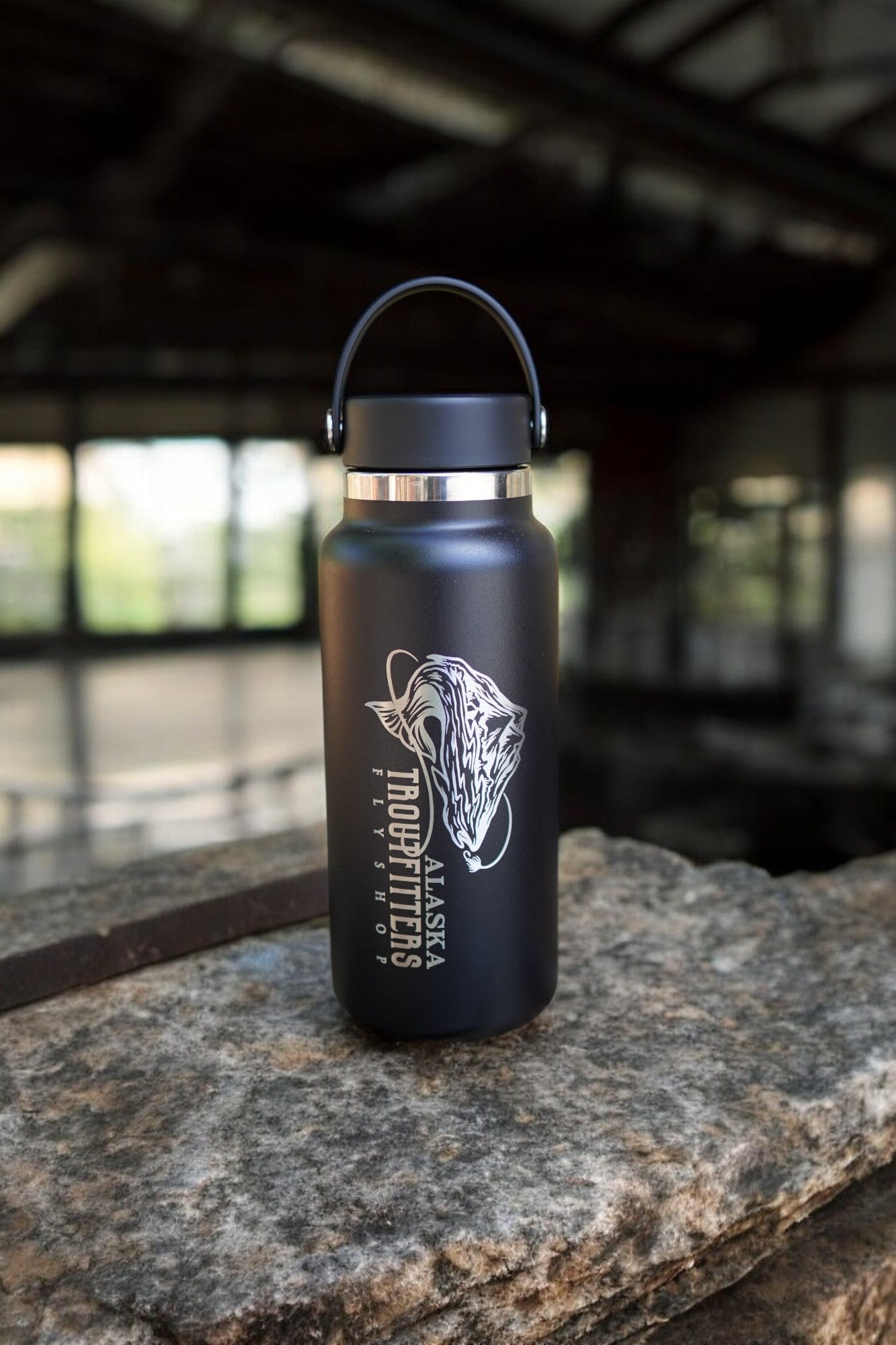 32oz Hydro Flask Flex Straw Lid Bottle | Personalized Custom Water Bottle with Straw | Laser Engraved Bottle. Best For Travel, Sports and Gym