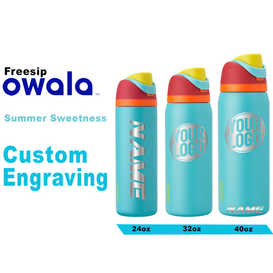 Owala Summer Sweetness Color Freesip Water Bottles, Laser Engraved Owala, Custom Logo Bottle, Children Water Bottle,  zengravedstore