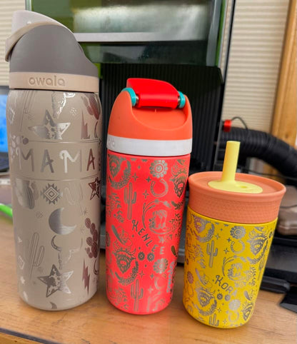 Personalized Owala 12oz Kids Tumbler, Laser Engraved Tumbler for child, Best Gift for child, School Bottle, Custom Owala Name tumbler 9 zengravedstore
