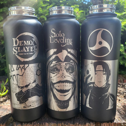 Personalized Takeya 18oz Activate Bottle: Laser Engraved Stainless Steel Water Bottle