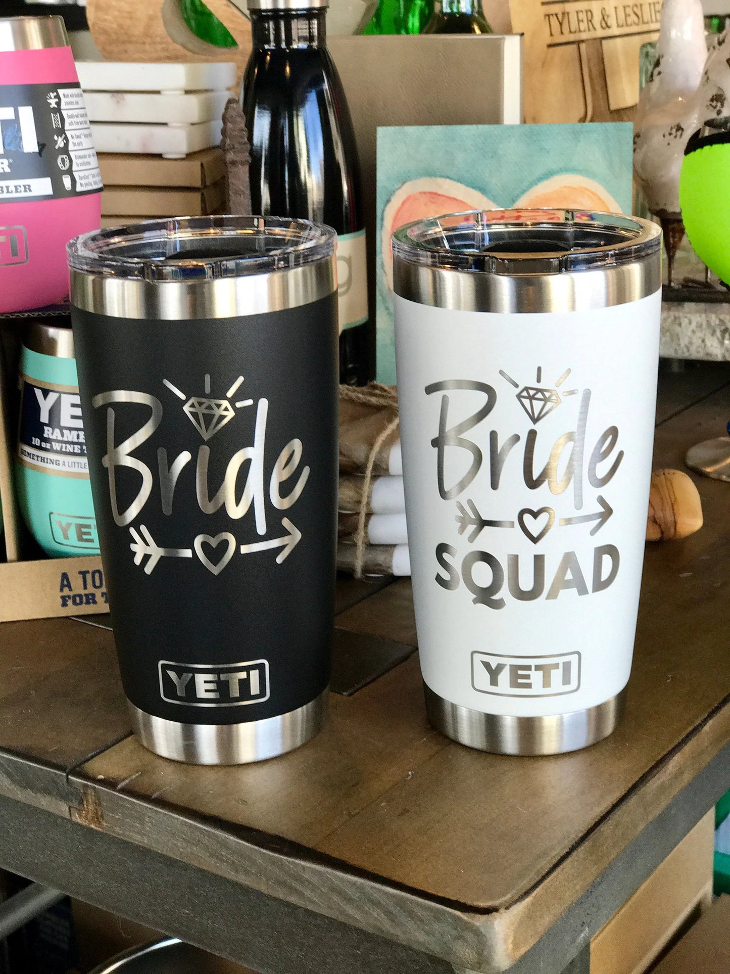 10oz, 20oz YETI Rambler Tumbler | Personalized Stainless Steel with Vacuum Insulated Tumbler | Laser Engraved Custom Cup for Coffee & Juice.